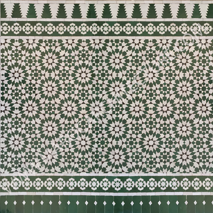 Moroccan mosaic tiles for wall wainscot traditional