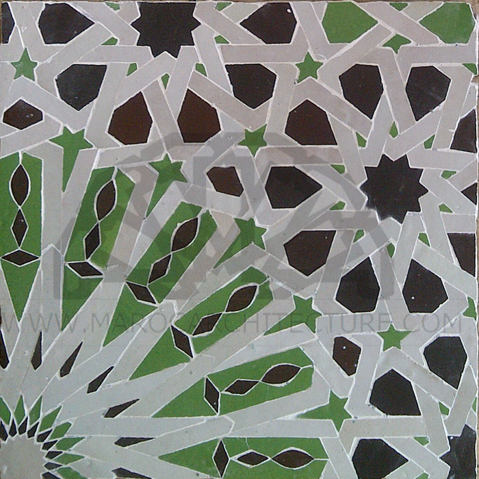 ALHAMBRA 2001 – 20 pointed star mosaic with laces