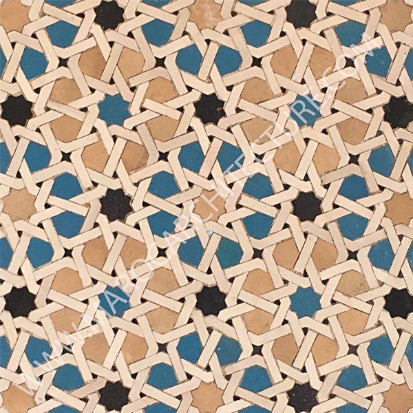 ALHAMBRA MOSAIC 1690 – 12 pointed star with laces