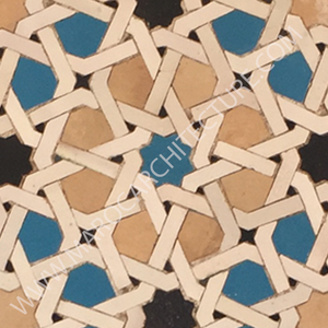 ALHAMBRA MOSAIC 1690 – 12 pointed star with laces