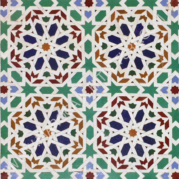 Moroccan mosaic tile