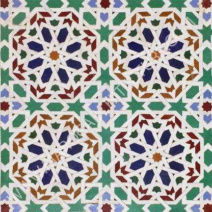 Moroccan mosaic tile