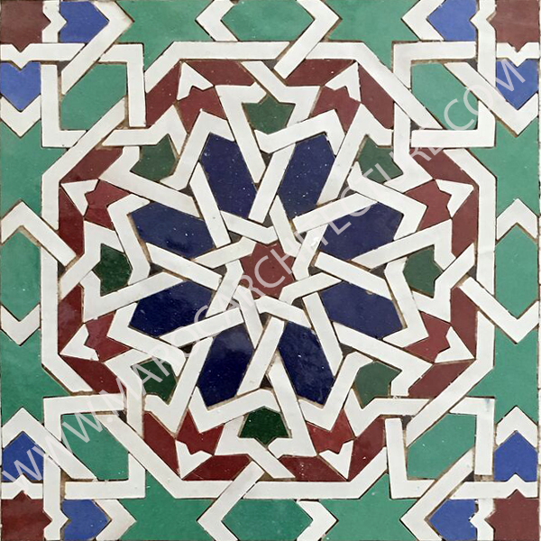 Moroccan mosaic tile