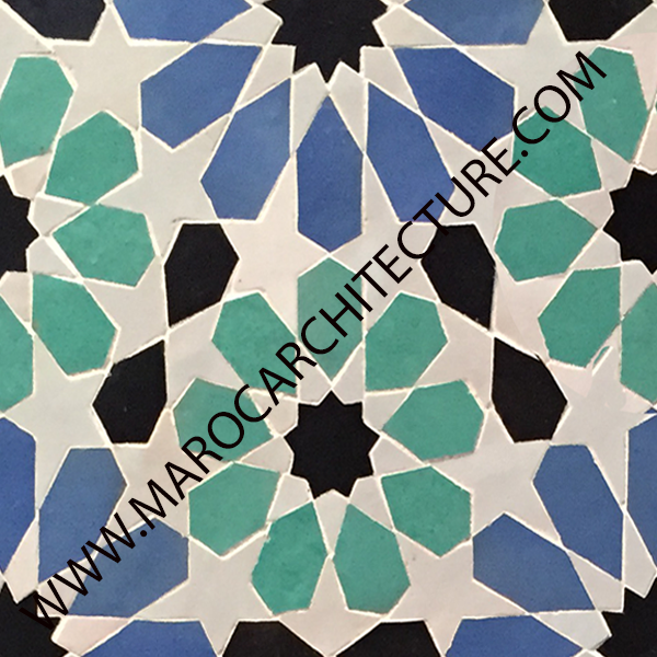Moroccan mosaic tile