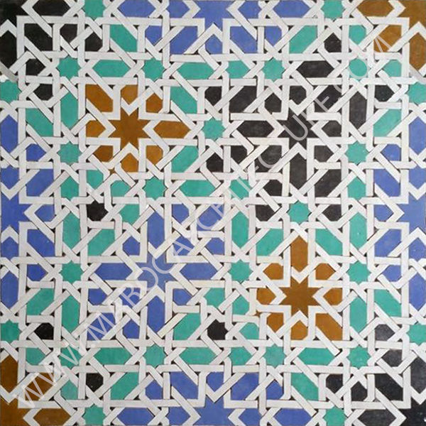 ALHAMBRA AM89 – 8 pointed star mosaic with laces