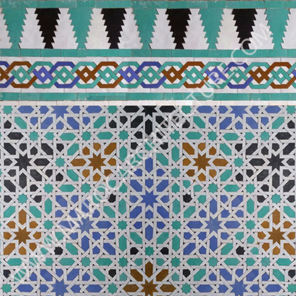 doncellas azulejo, doncellas mosaic, moroccan tile, Seville spain