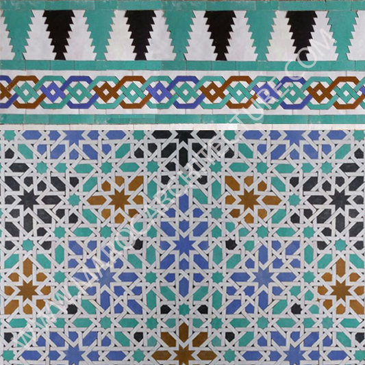 doncellas azulejo, doncellas mosaic, moroccan tile, Seville spain