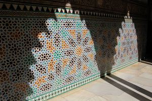 ALHAMBRA AM89 – 8 pointed star mosaic with laces