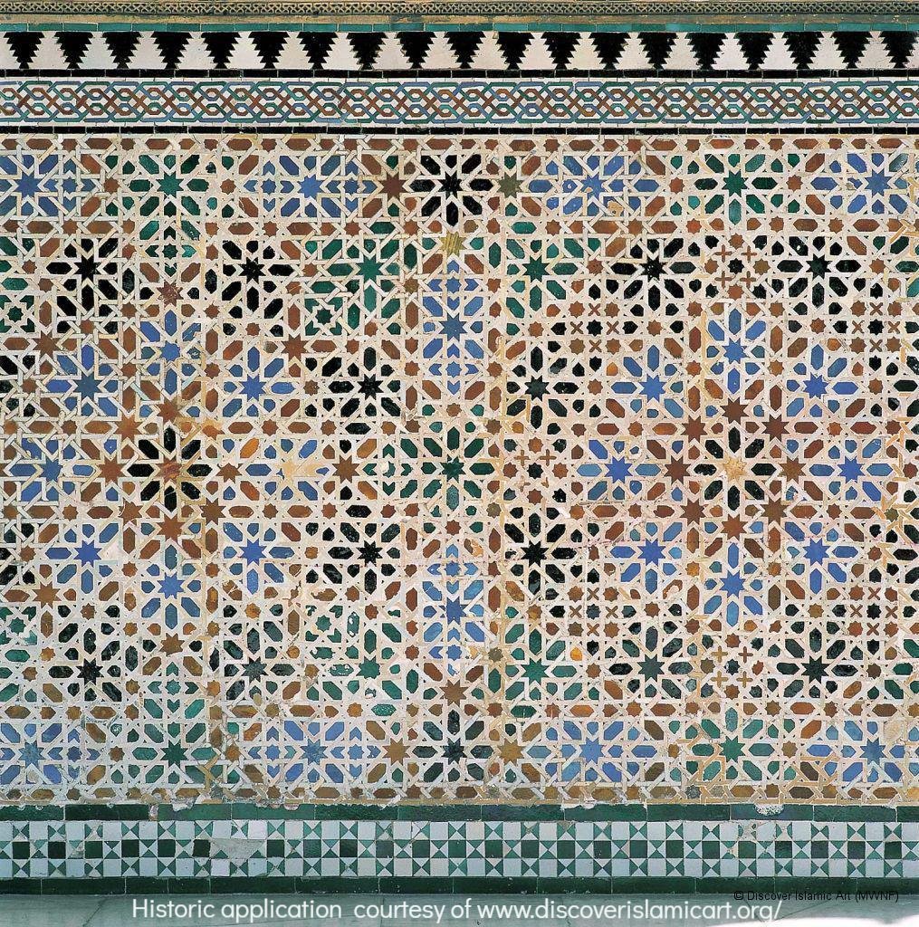 ALHAMBRA AM89 – 8 pointed star mosaic with laces