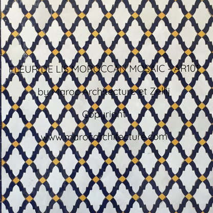 FLEUR DE LIS MOROCCAN MOSAIC - AR101