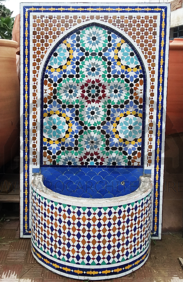 Moroccan Mosaic Fountain 18020
