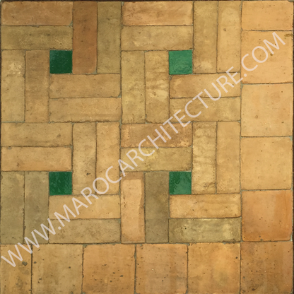 Moroccan terracota pavers from fez morocco