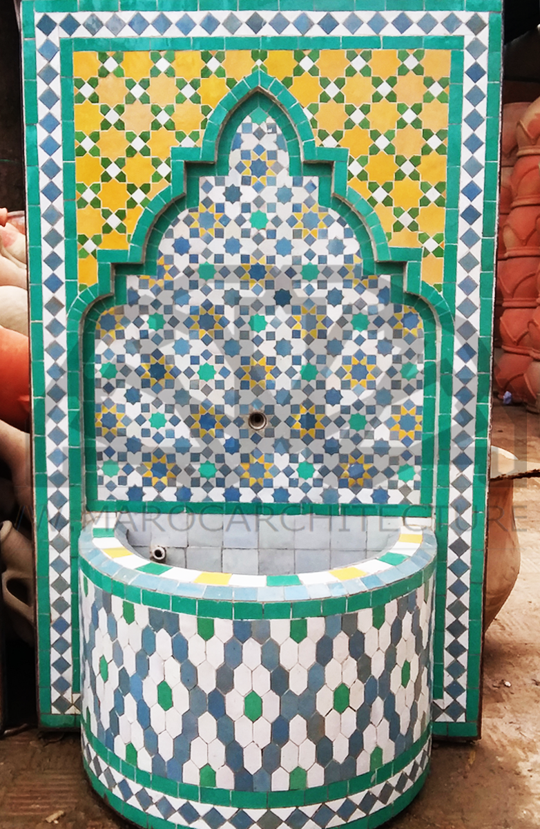 Moroccan Mosaic Fountain 18017