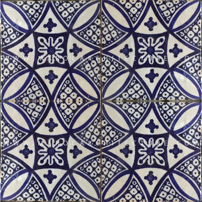 handpainted moroccan tiles by Maroc architecture et zellij
