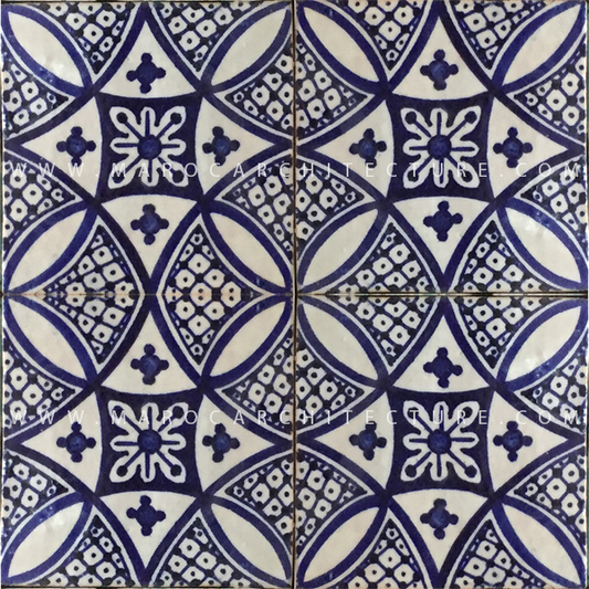 handpainted moroccan tiles by Maroc architecture et zellij