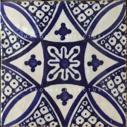 handpainted moroccan tiles by Maroc architecture et zellij