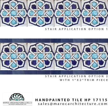 hand painted moroccan tiles 