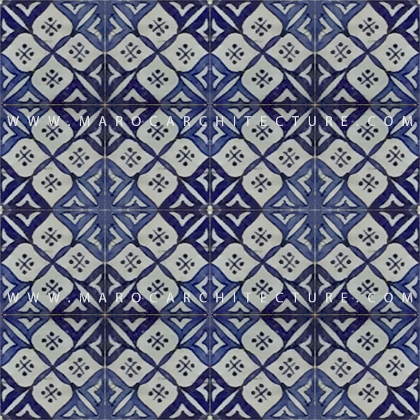 Sevilla Hand painted tile – 17120 - Moroccan mosaic tile, 
