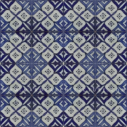 Sevilla Hand painted tile – 17120 - Moroccan mosaic tile, 