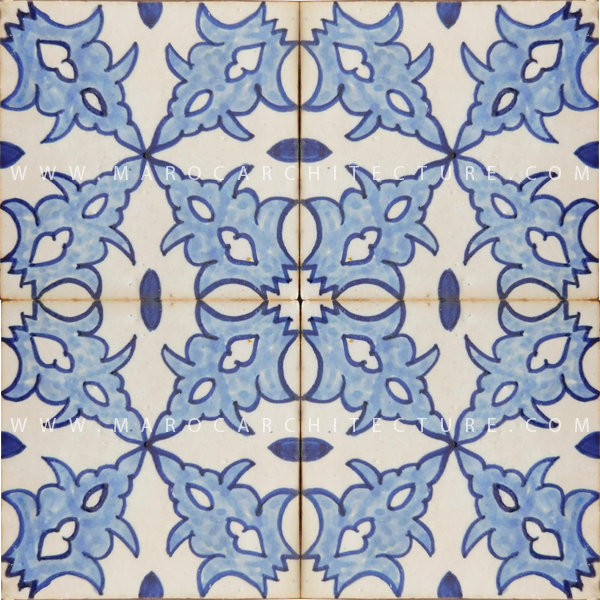 handpainted moroccan tiles by Maroc Architecture et Zellij