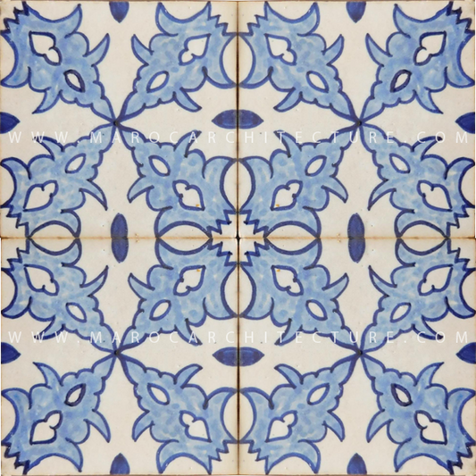 handpainted moroccan tiles by Maroc Architecture et Zellij