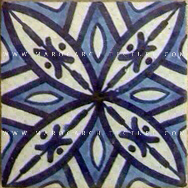handpainted moroccan tiles by Maroc Architecture et Zellij