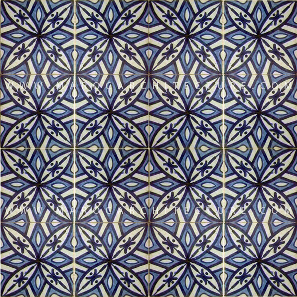 handpainted moroccan tiles by Maroc Architecture et Zellij