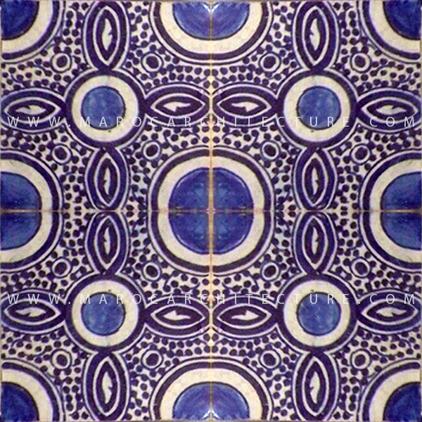 handpainted moroccan tiles by Maroc Architecture et Zellij