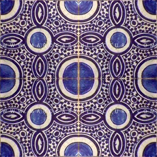 handpainted moroccan tiles by Maroc Architecture et Zellij