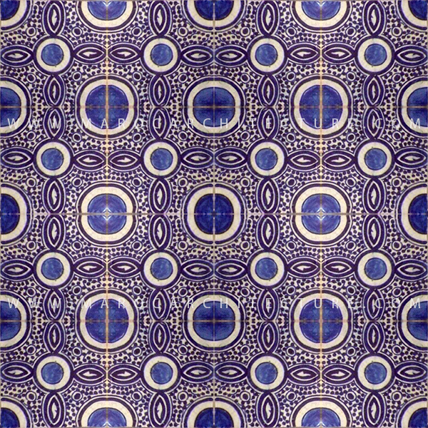 handpainted moroccan tiles by Maroc Architecture et Zellij