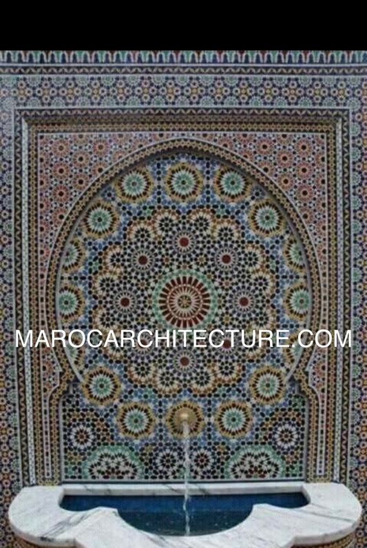Mosaic wall fountain 2402