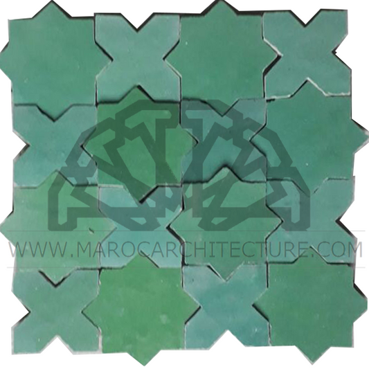 Star and Cross Zellij tile