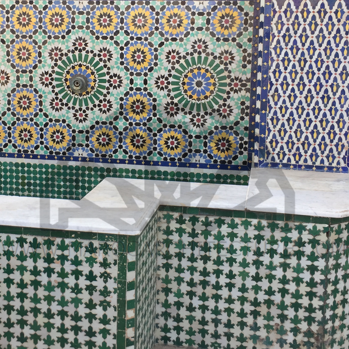 Moroccan Mosaic Fountain 18023