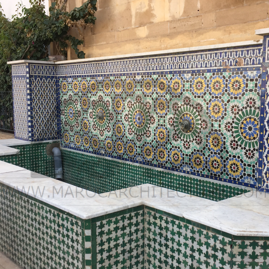 Moroccan Mosaic Fountain 18023
